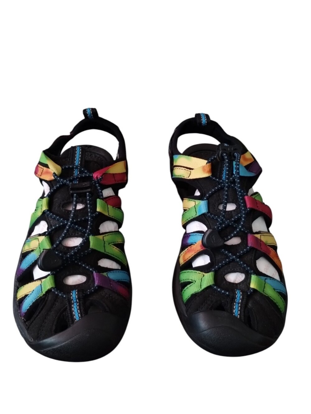 KEEN Women's 6 Whisper Closed Toe Sport Hiking Sandals Original Tie Dye - Picture 2 of 5